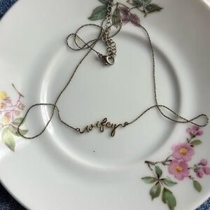 Gold 'Wifey' Necklace